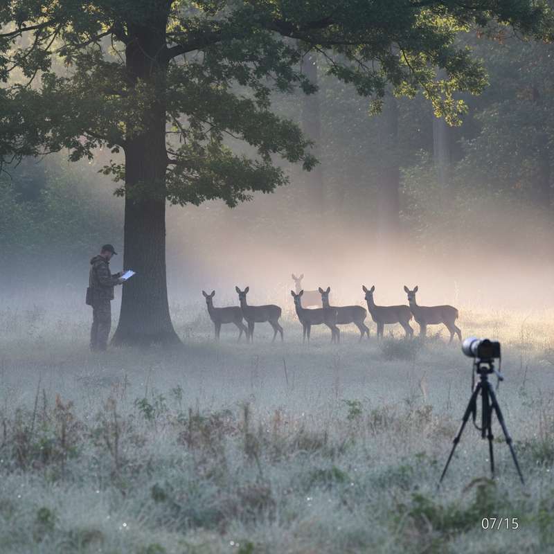 Rehe am Waldrand — Wildbestand zählen mit Wildkamera Methodik 2026