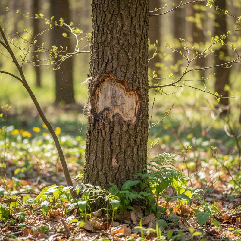 Rehbock markiert Fegebock — Wildkamera-Aufnahme Fegebock-Monitoring