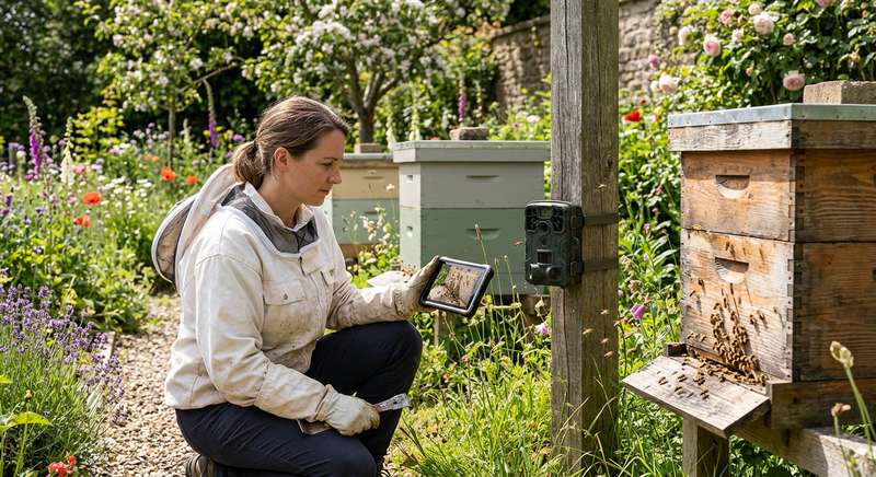Wildkamera am Bienenstand Imker Überwachung