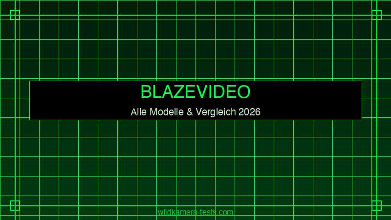 BlazeVideo Wildkameras alle Modelle im Überblick 2026