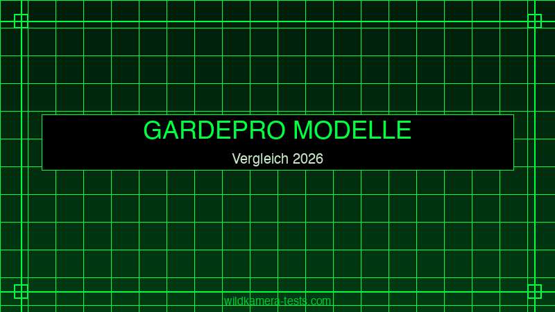 GardePro Modellvergleich 2026 — A3, E6, E8, X60P, X70F im Überblick