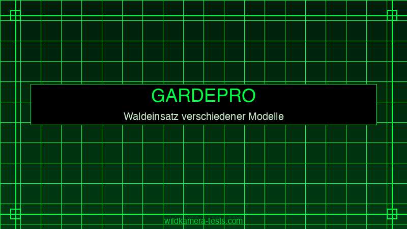 GardePro Wildkameras verschiedener Modelle im Waldeinsatz