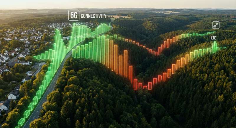 LTE-Netzabdeckung im Wald — Wildkamera Netztest