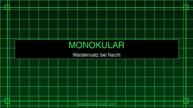 Nachtsichtgerät Monokular im Waldeinsatz — Beobachtung bei totaler Dunkelheit
