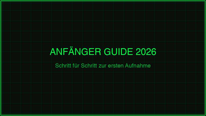 Wildkamera Anfänger Guide 2026 – Schritt für Schritt Einführung