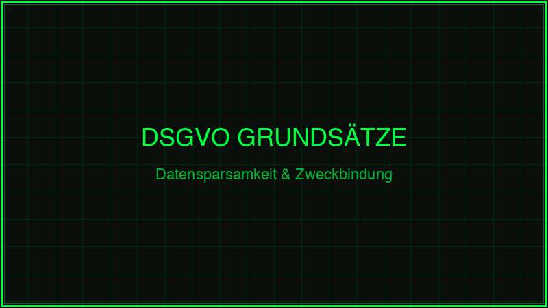DSGVO Grundsätze für Wildkameras – Datensparsamkeit und Zweckbindung