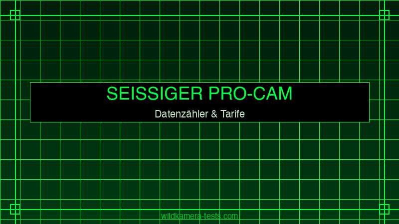 Seissiger Pro-Cam LTE Supersim — Datenzähler und Tarif-Verwaltung in der App