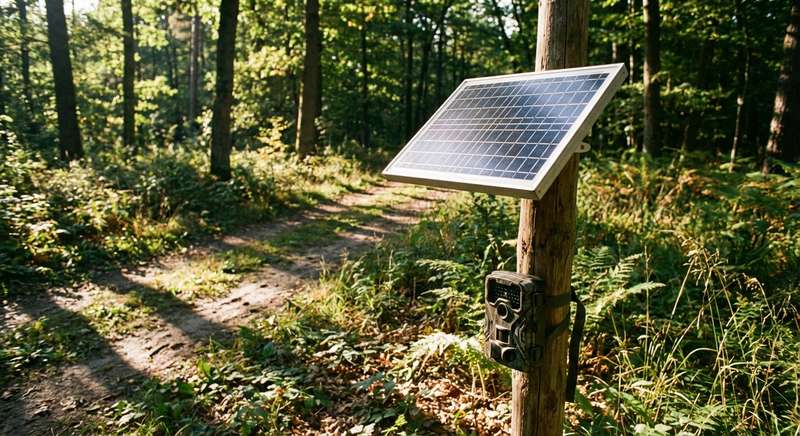 Solarpanel für Wildkamera — Solar-Betrieb im Wald