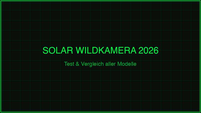Wildkamera Solar Test Vergleich 2026 – alle Modelle getestet