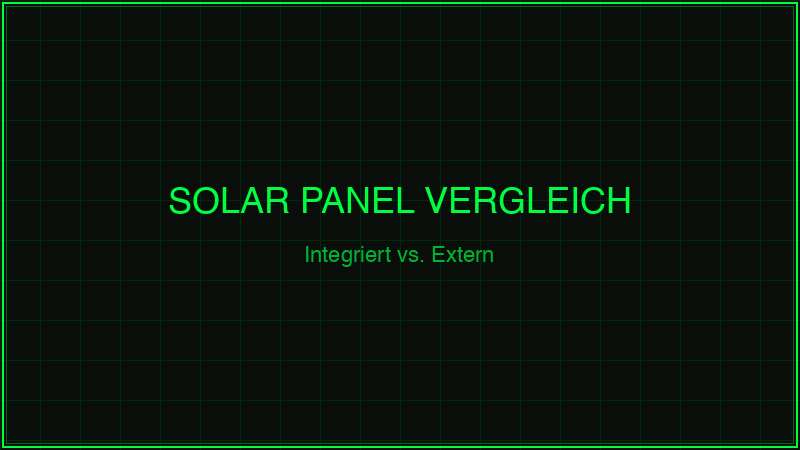 Solar Panel Wildkamera – integriert vs. externes Panel im Vergleich