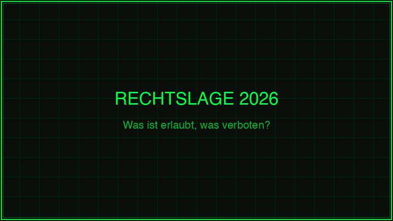 Wildkamera Rechtslage 2026 – was ist erlaubt und was verboten
