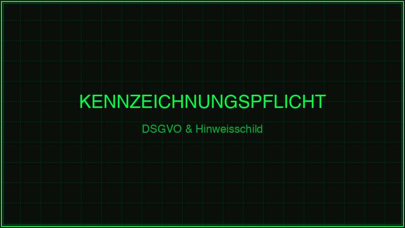Wildkamera Kennzeichnungspflicht – DSGVO Hinweisschild richtig anbringen