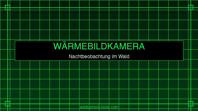 Wärmebildkamera Wildtierbeobachtung Wald bei Nacht — Beobachter mit Monokular