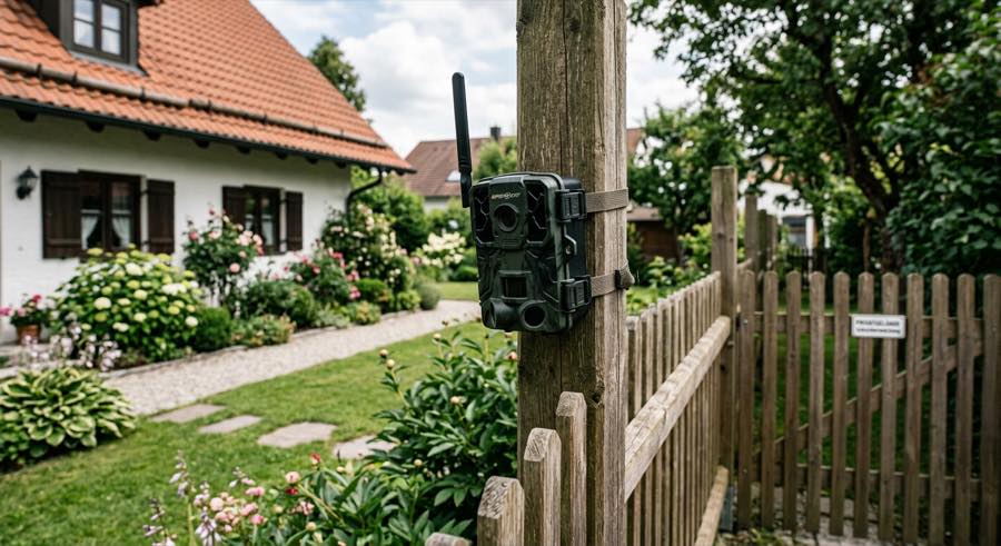 Wildkamera Grundstück Positionierung — Strategischer Lageplan