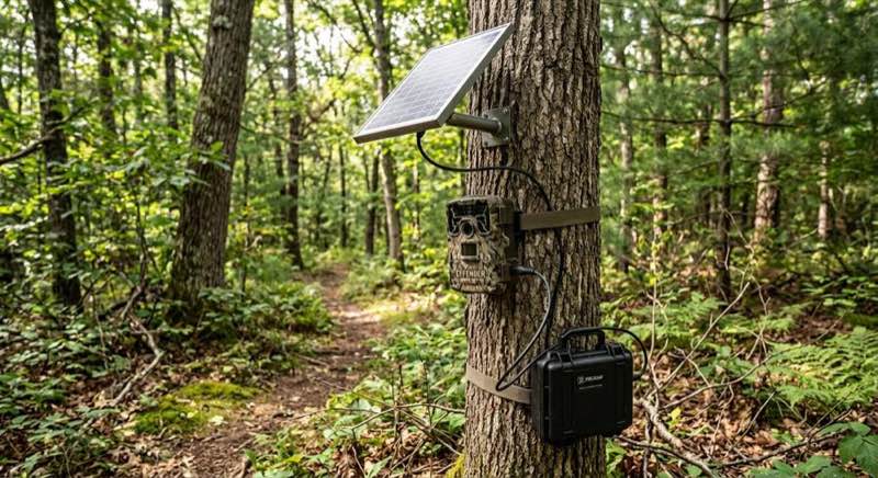 Solar-Wildkamera mit SIM-Karte — Dauerbetrieb ohne Akkuwechsel
