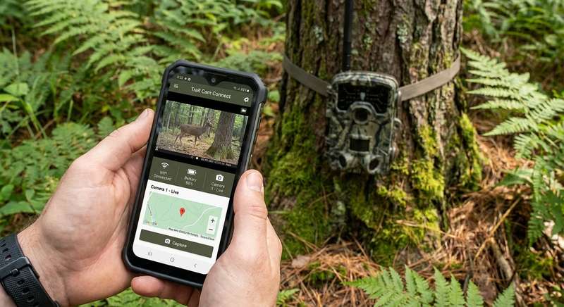 WiFi Wildkamera App — Bildübertragung und Benachrichtigung